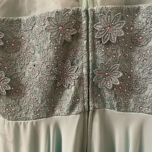 CITY TRIANGLES Mint Green Formal Dress Size 5 Special Occasion - Picture 6 of 13